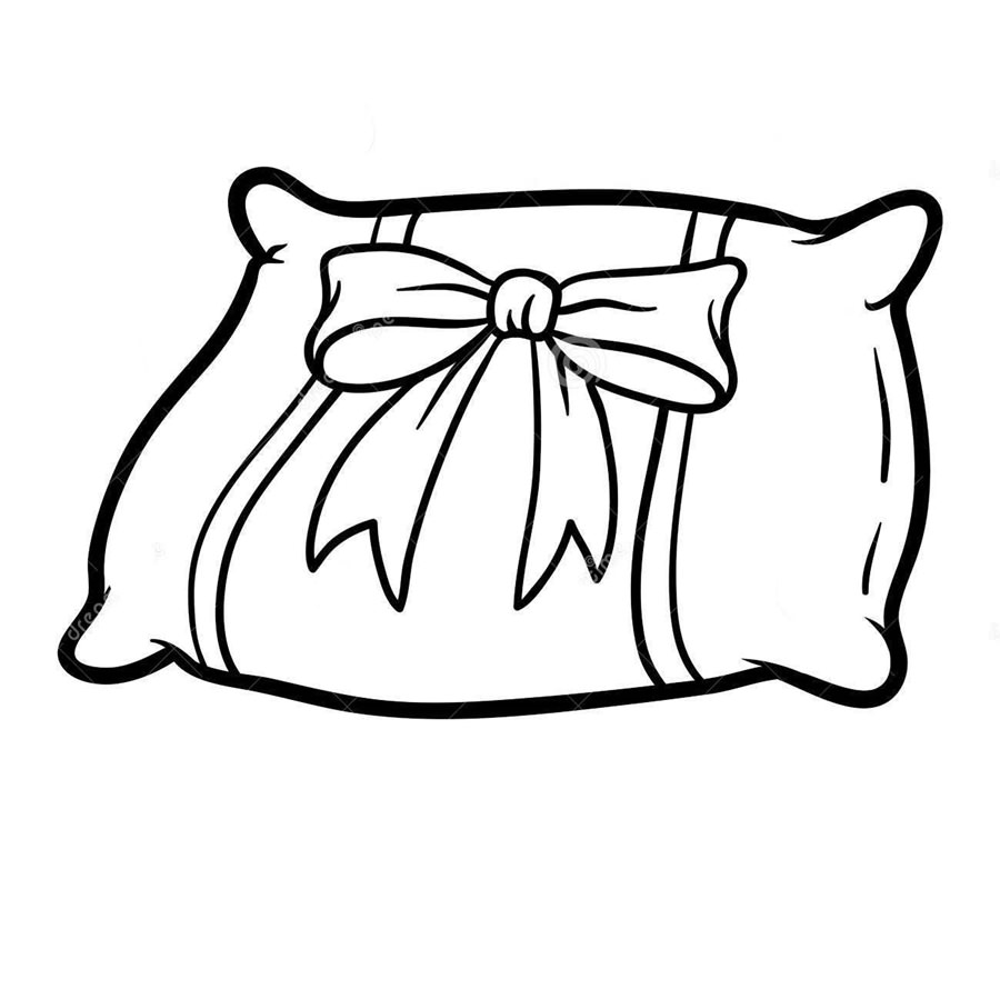 Подушка з бантом