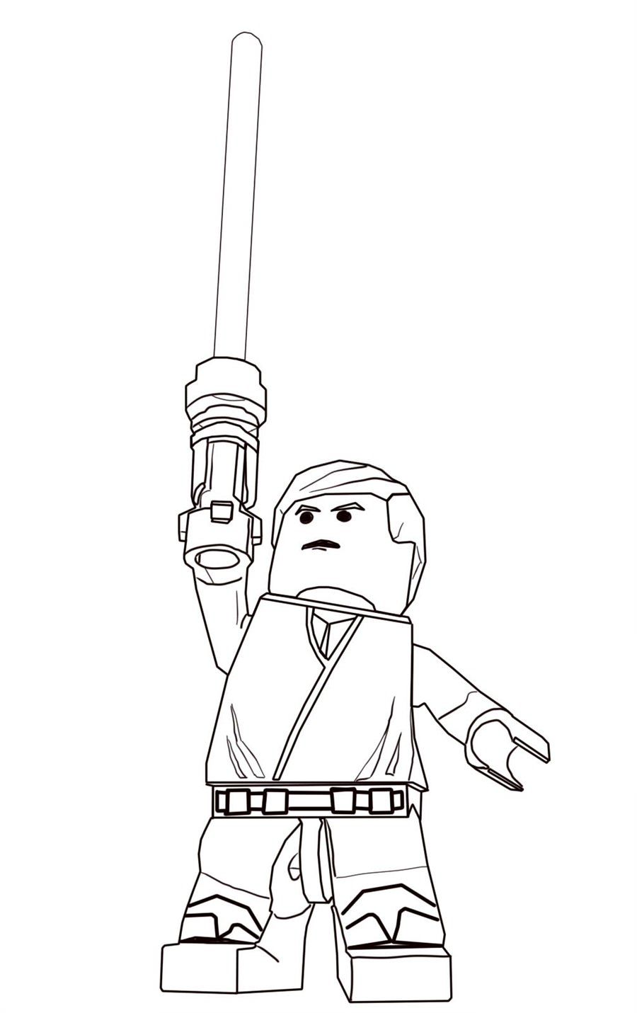 Розмальовка LEGO Star Wars Люка Скайвокера