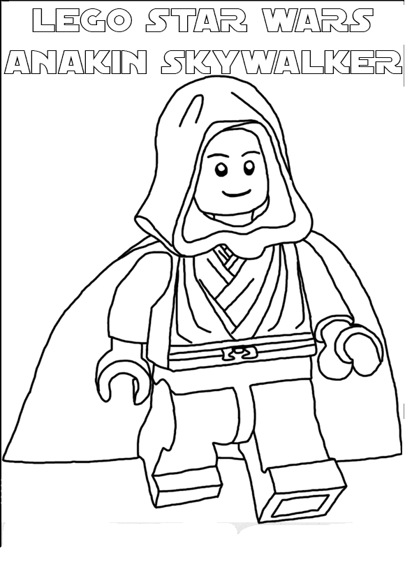 Розмальовка LEGO Star Wars Анакен Скайвокера