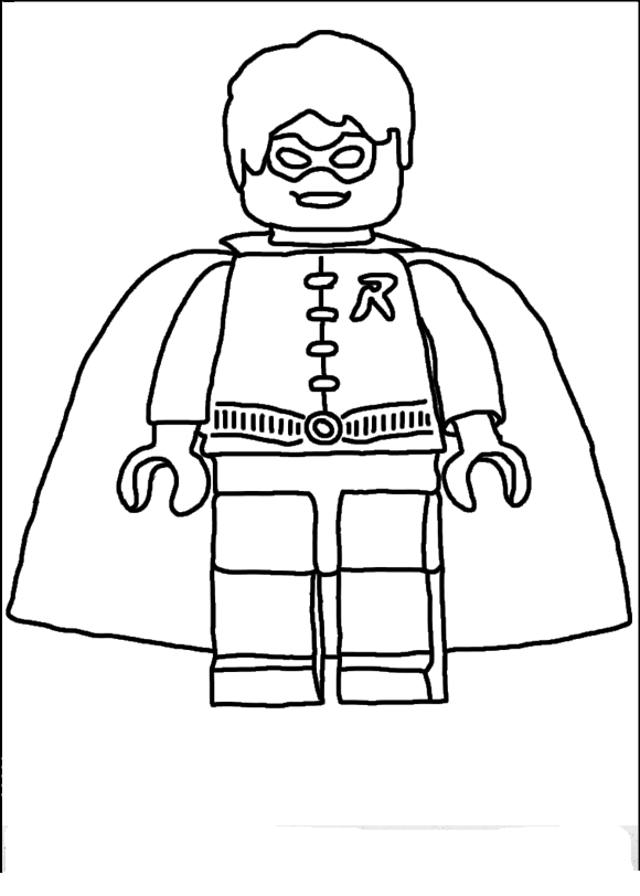 Розмальовка LEGO Batman ROBIN