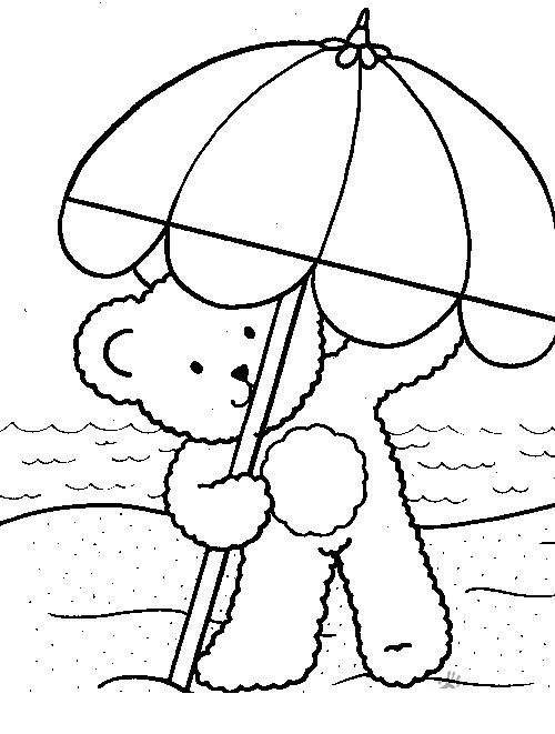 Ведмедик з парасолькою