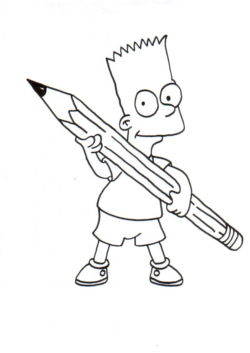 Барт з олівцем