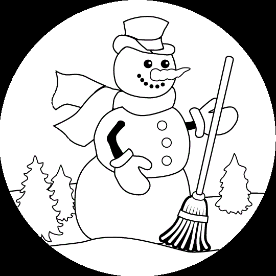 Сніговик в снігах