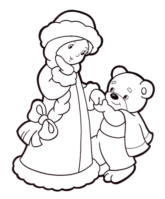 Снігуронька і ведмедик