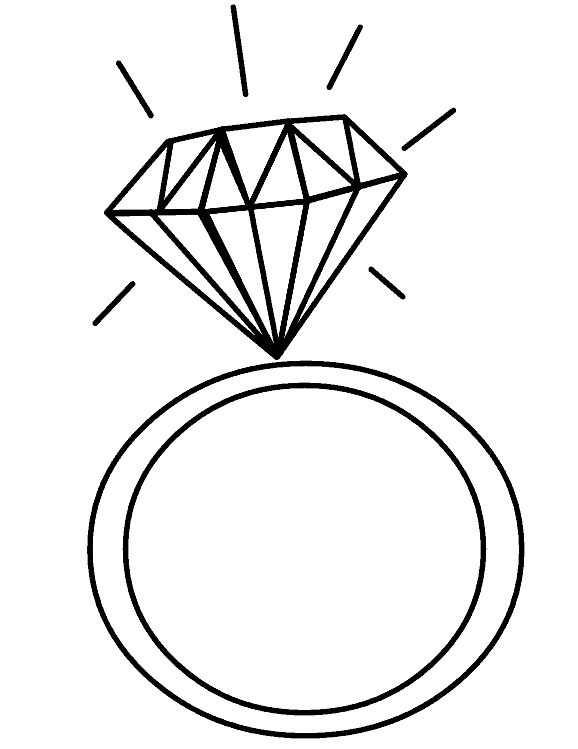 Кільце з діамантом