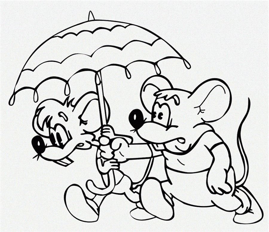 Мишки під парасолькою
