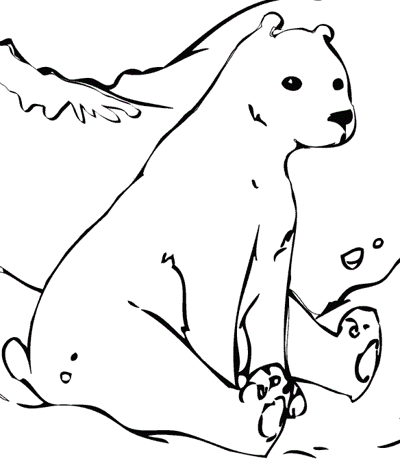 Ведмедик в снігу