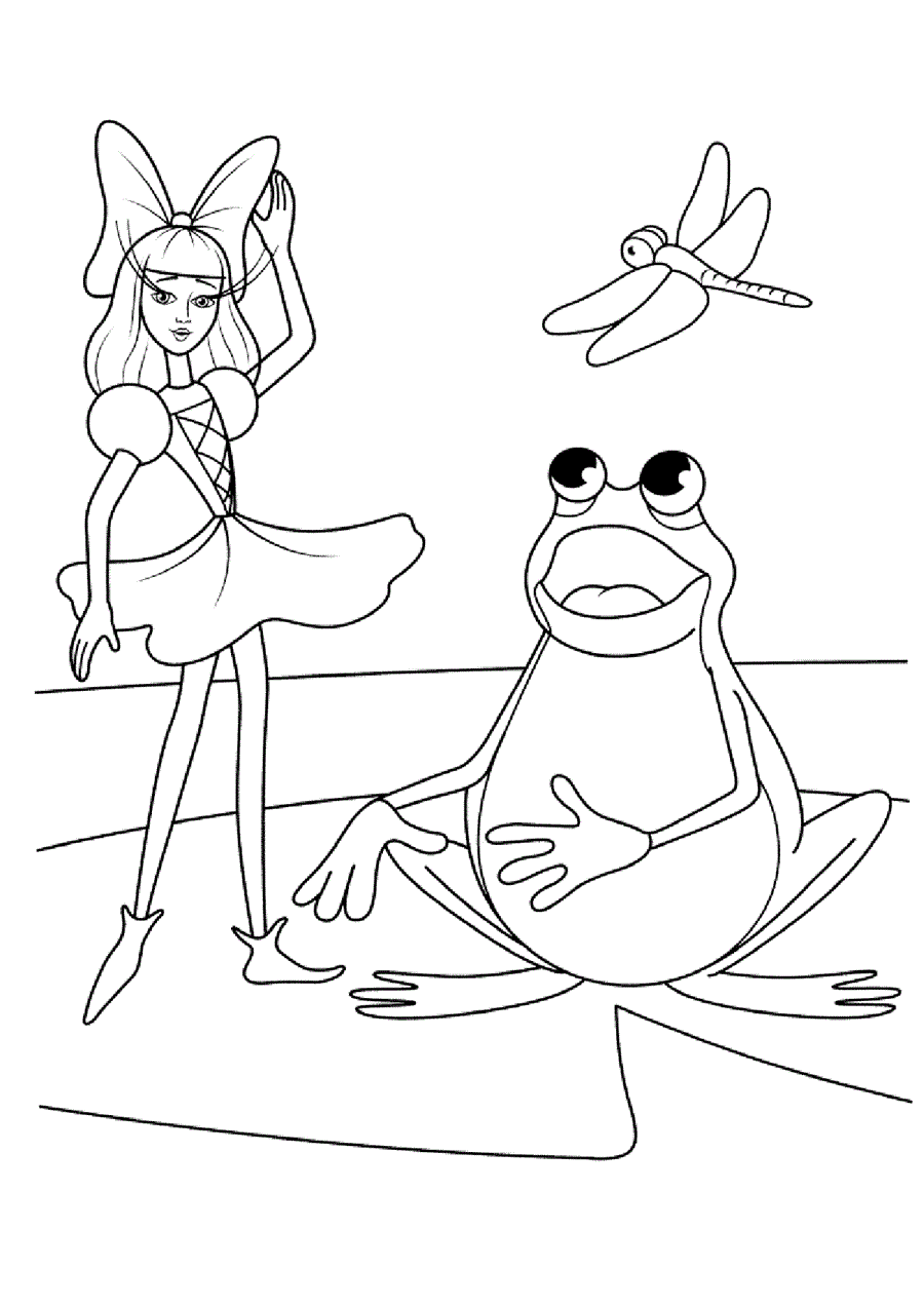 Дюймовочка і жаба