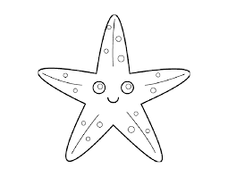 Розмальовка Морська зірка