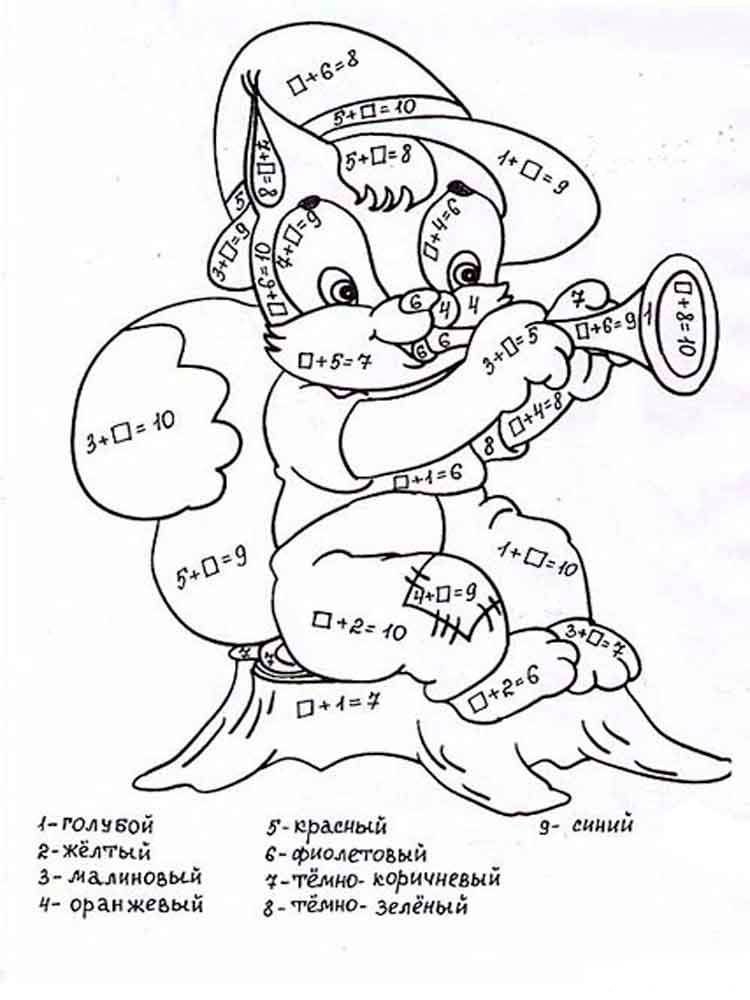 Розмальовки з прикладами білка