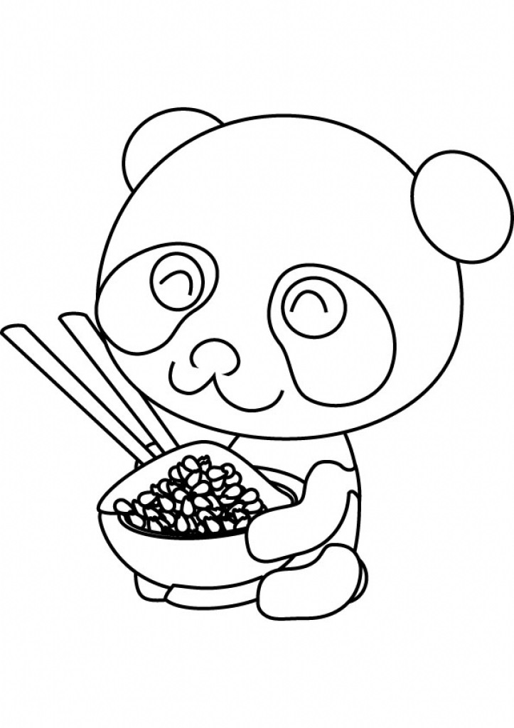Панда з паличками