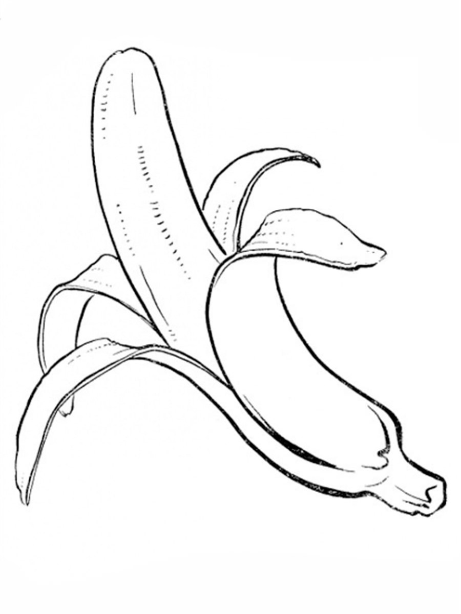 Очищений банан
