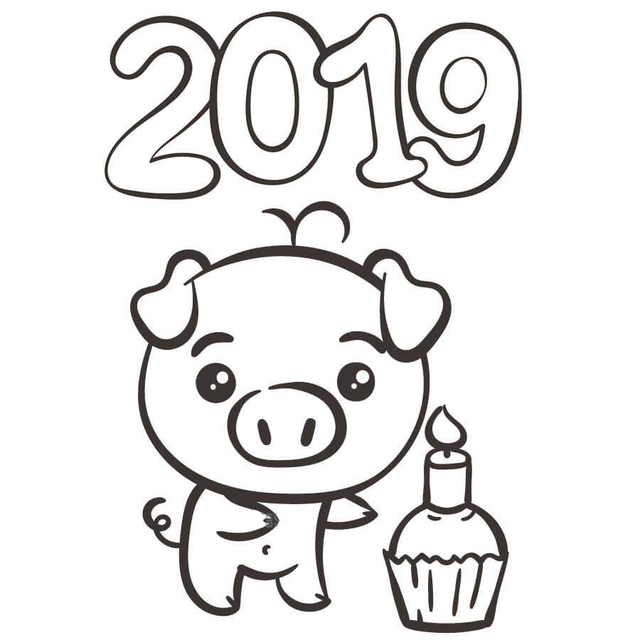 Малюнок Новий рік 2019