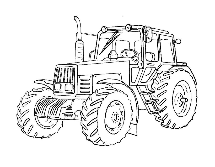 Трактор на фермі