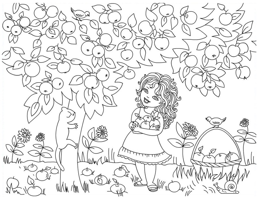 Дівчинка в сади