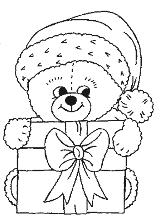 Новорічний ведмедик з подарунком