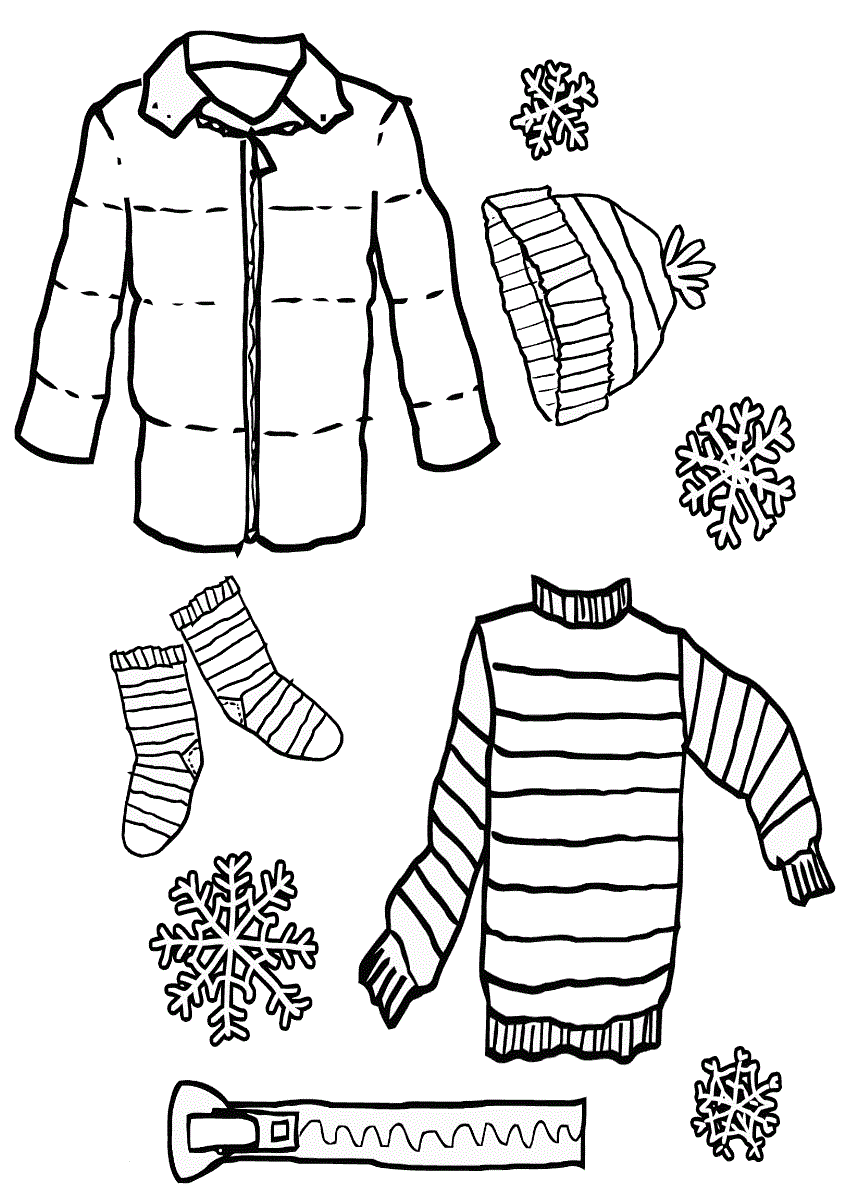 Малюнок Зимовий одяг