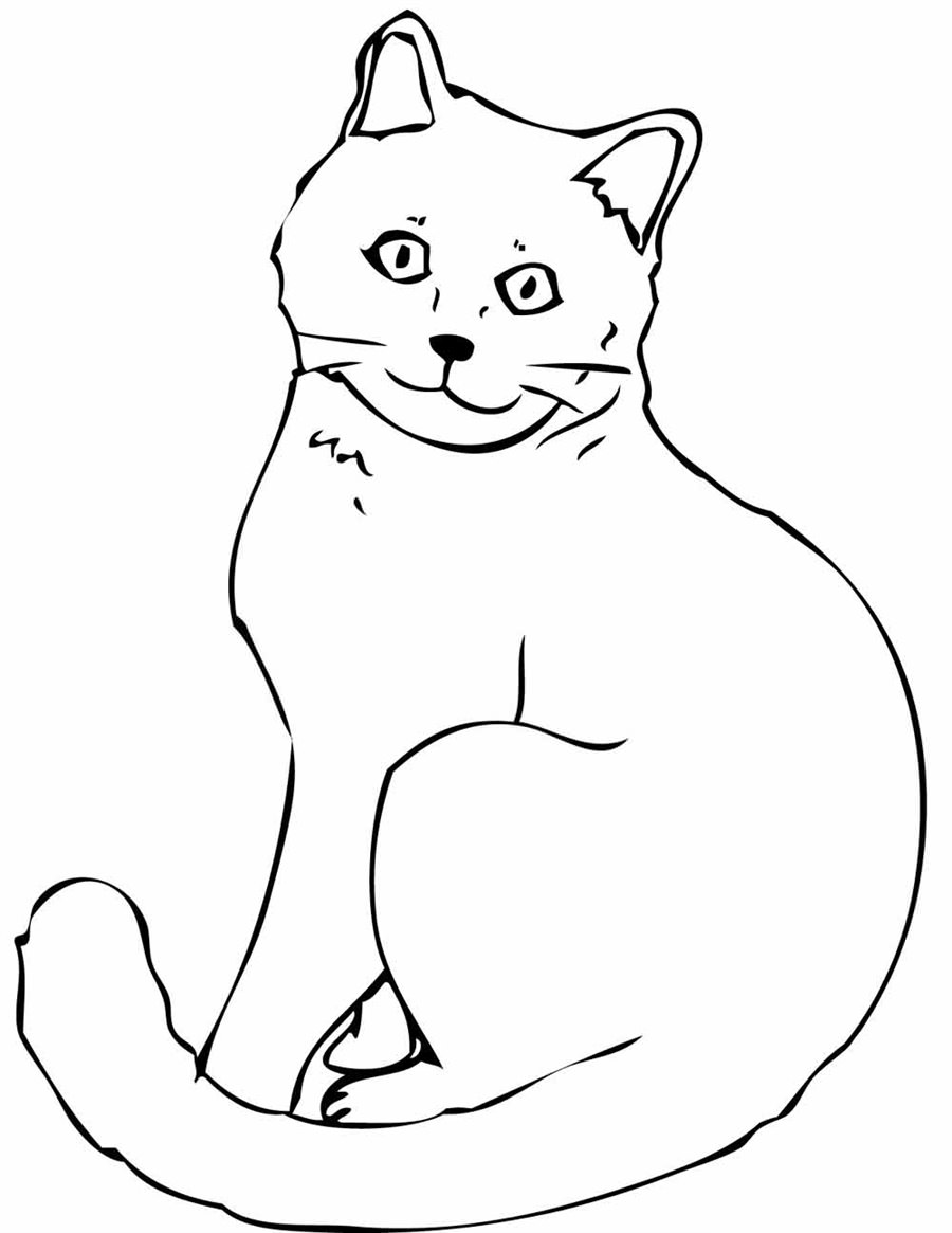 кішка розмальовка