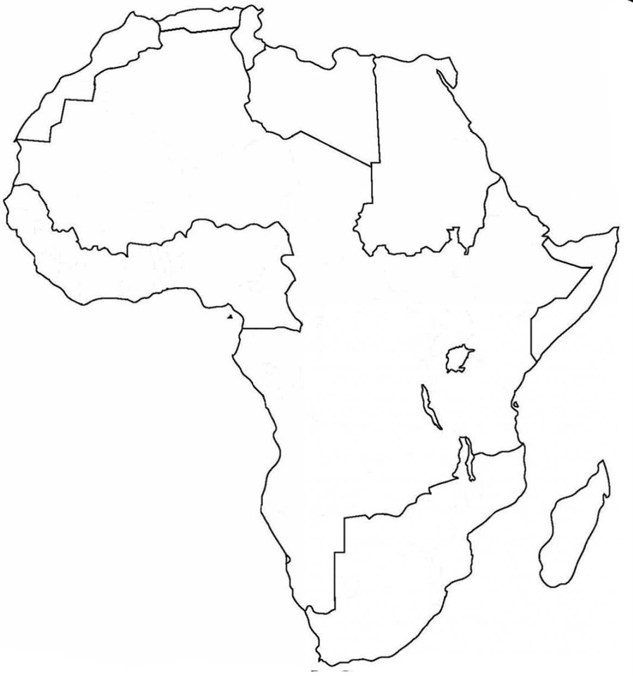 Розмальовка Африка