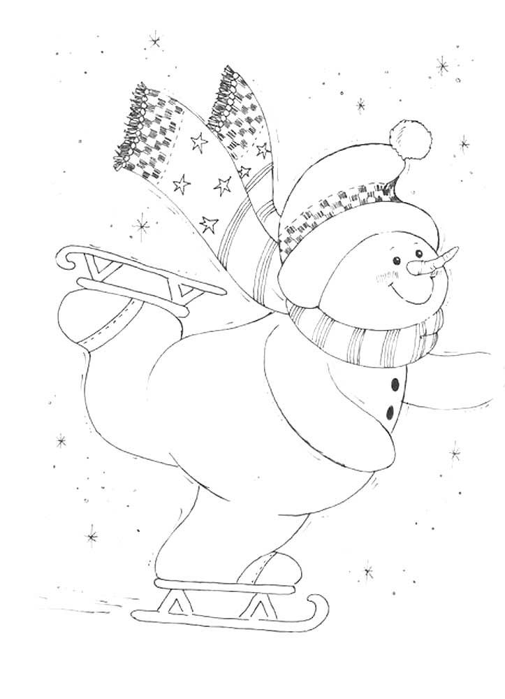 Сніговик на ковзанах