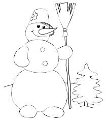 Сніговик з мітлою