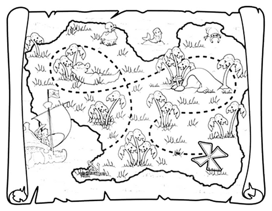 Карта острова скарбів