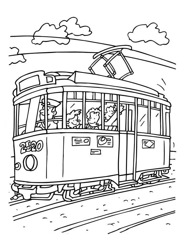 Трамвай з пасажирами