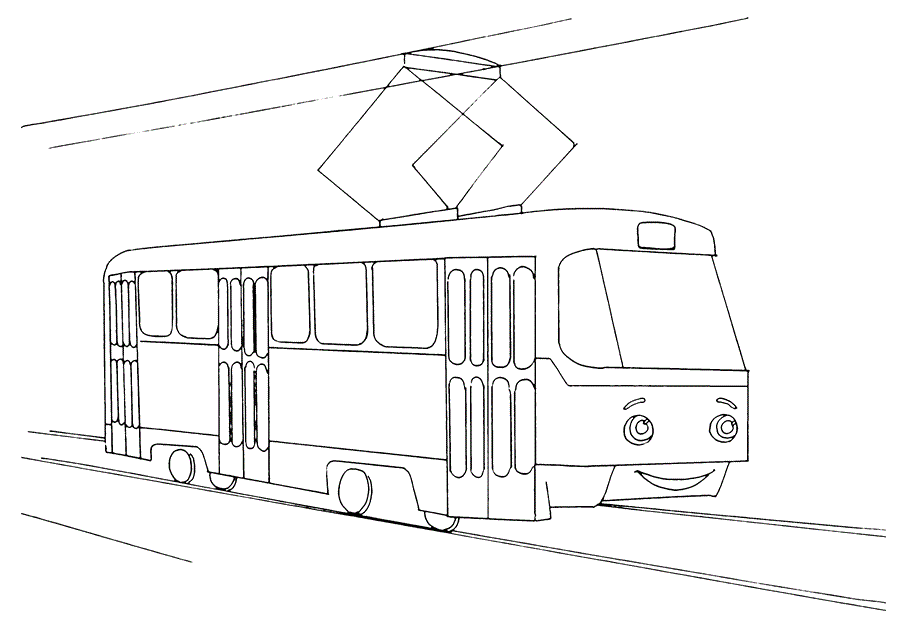 Малюнок Трамвай