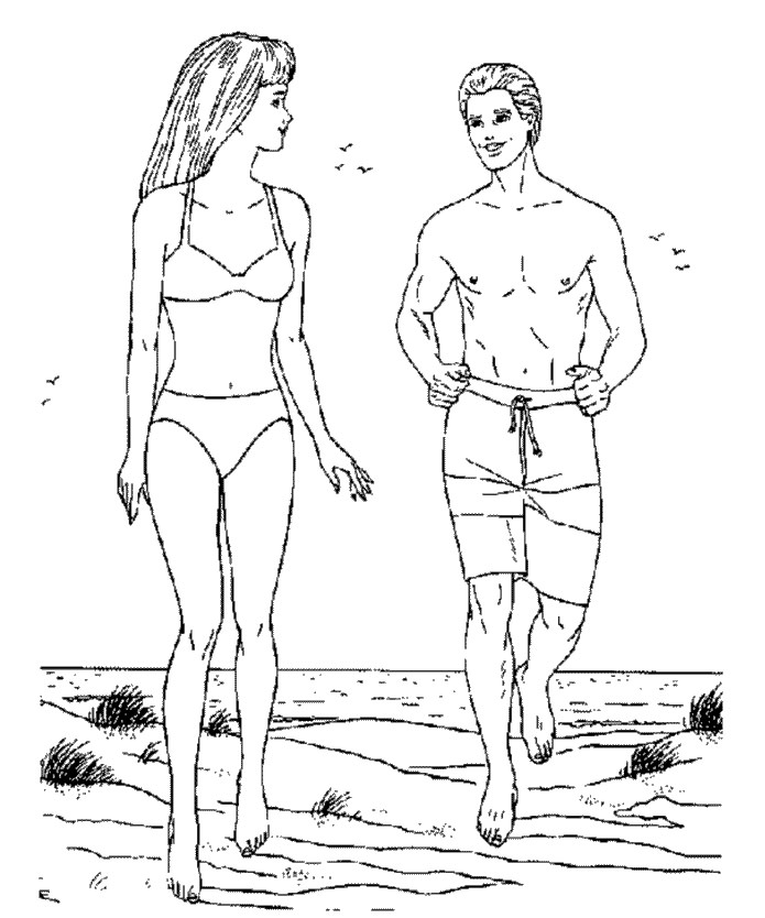 Барбі і Кен на пляжі