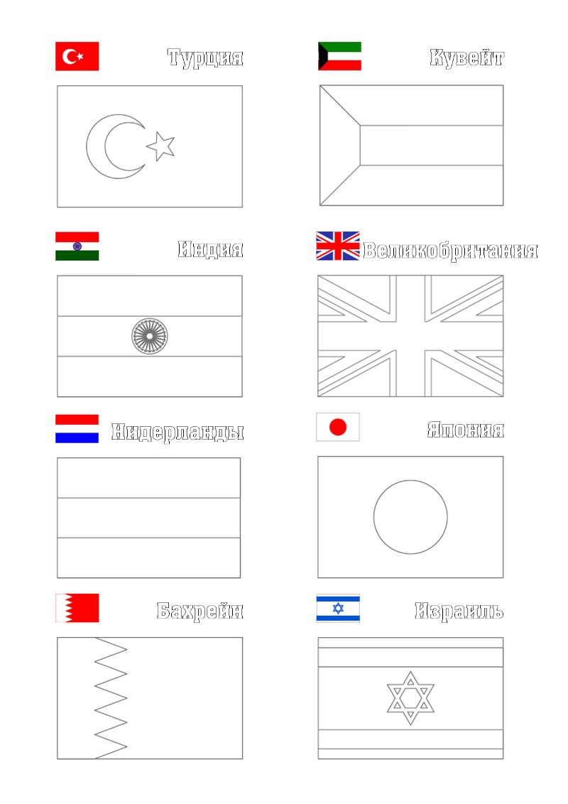 Прапори різних країн