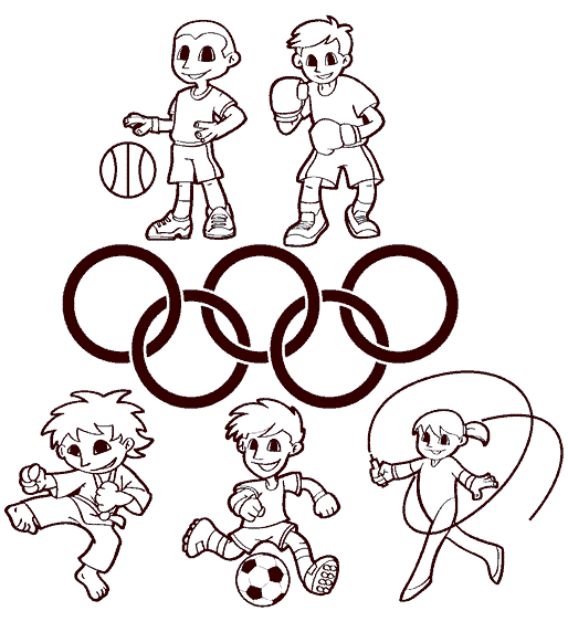 Розмальовка Олімпійські ігри
