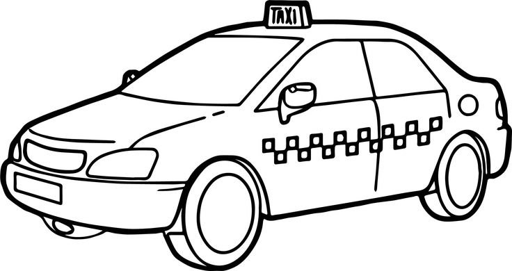 Розмальовка Таксі