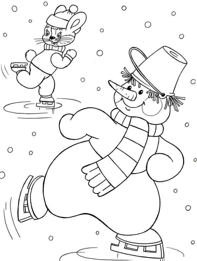 Сніговик на ковзанах