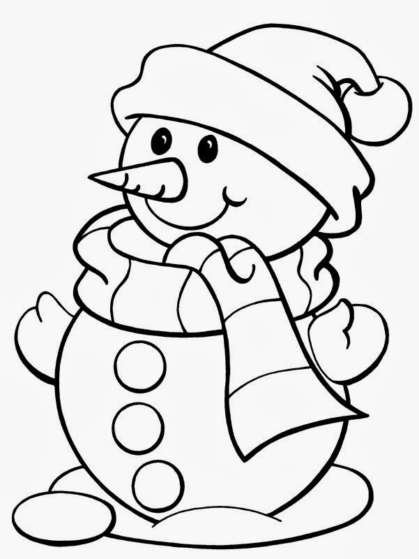 Сніговик розмальовка для дітей