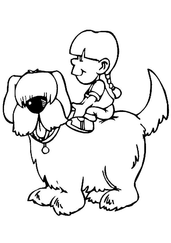 Дівчинка з собакою
