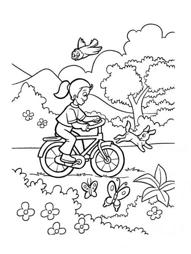Дівчинка на велосипеді