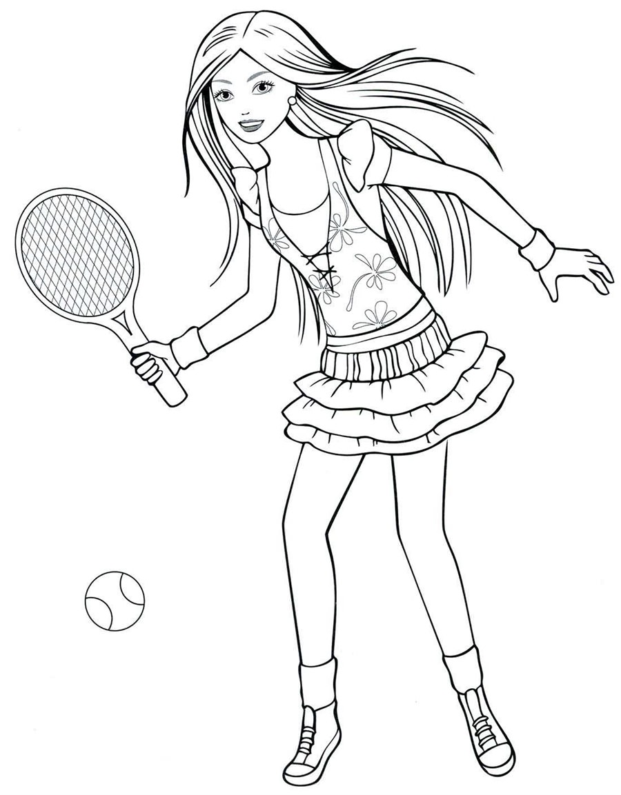 Дівчина тенісистка