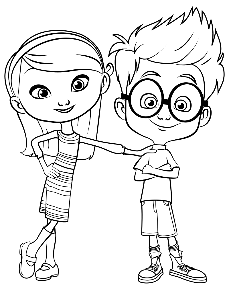 Дівчинка і хлопчик в окулярах