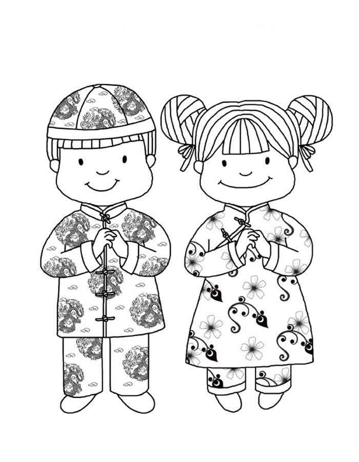 Малюнок хлопчик і дівчинка