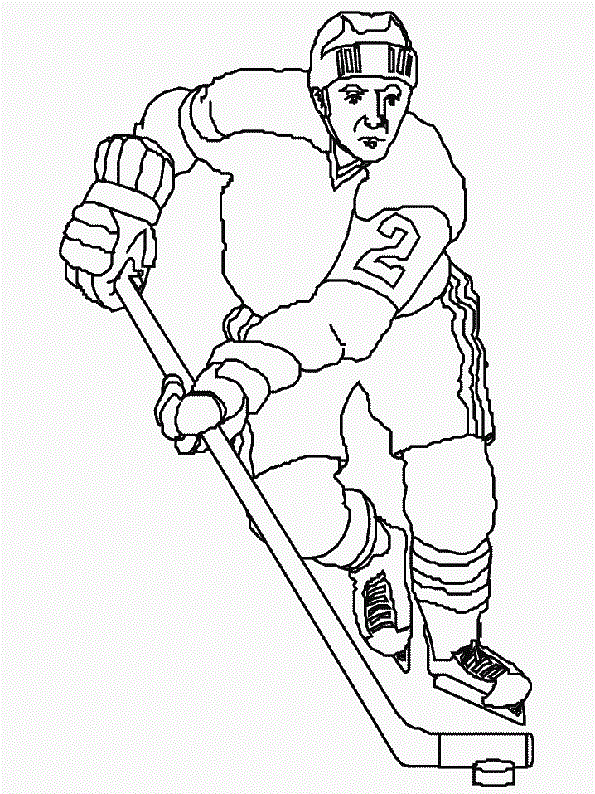 Розмальовка Хокеїст