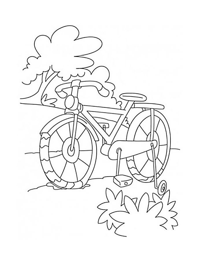 Розмальовки Велосипед