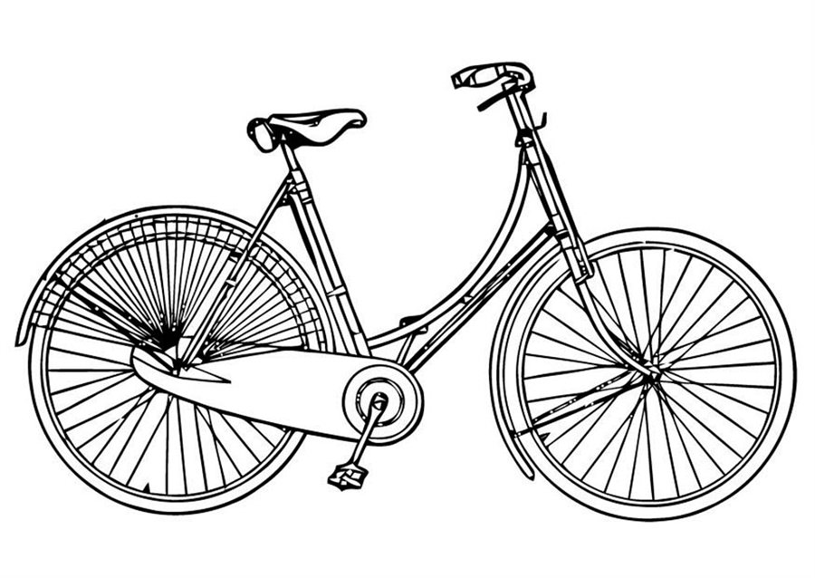 Розмальовка Велосипед