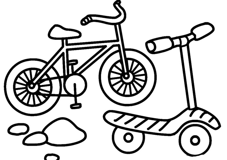 Велосипед, самокат