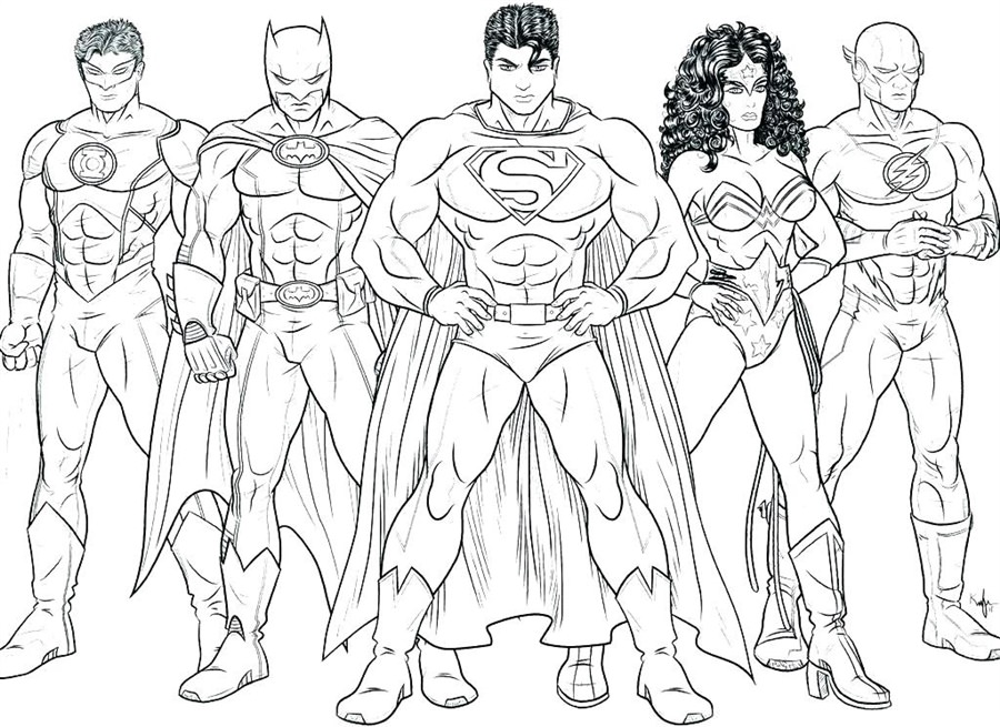 Малюнок Супергерої для дітей