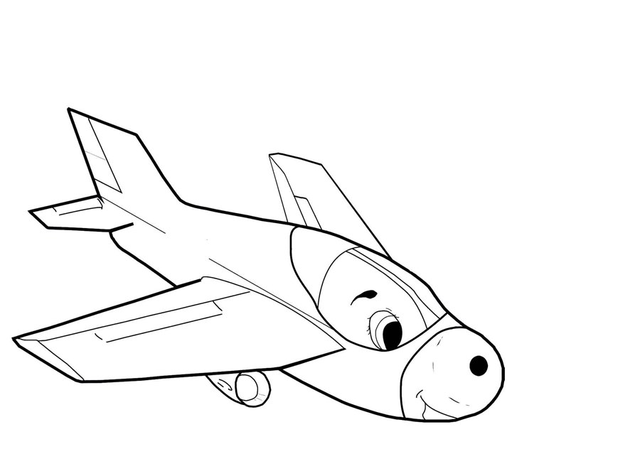 Літак з мультика