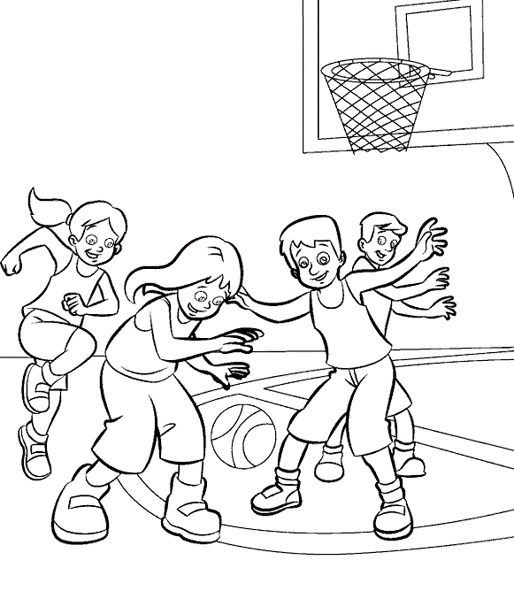 Діти грають в баскетбол