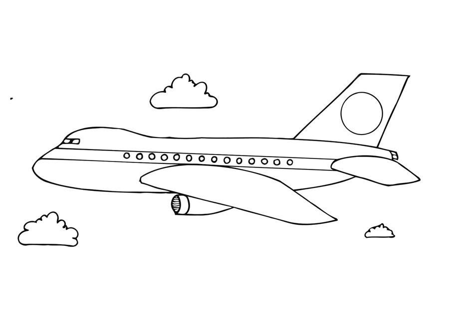 Розмальовка Літак