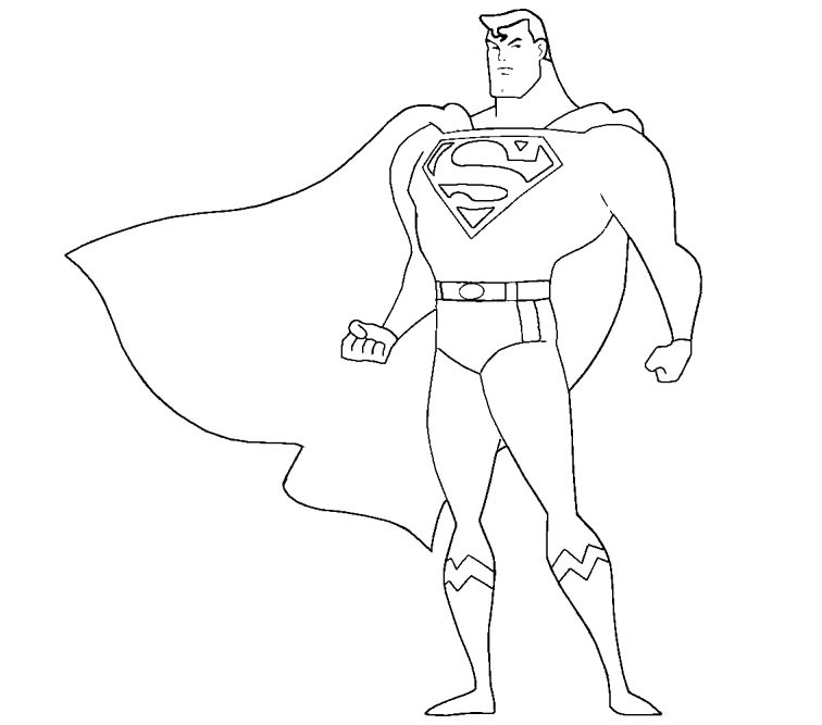 Розмальовка Супермен