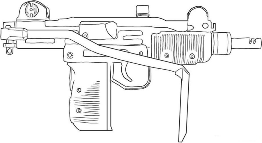 Розмальовка Пістолет