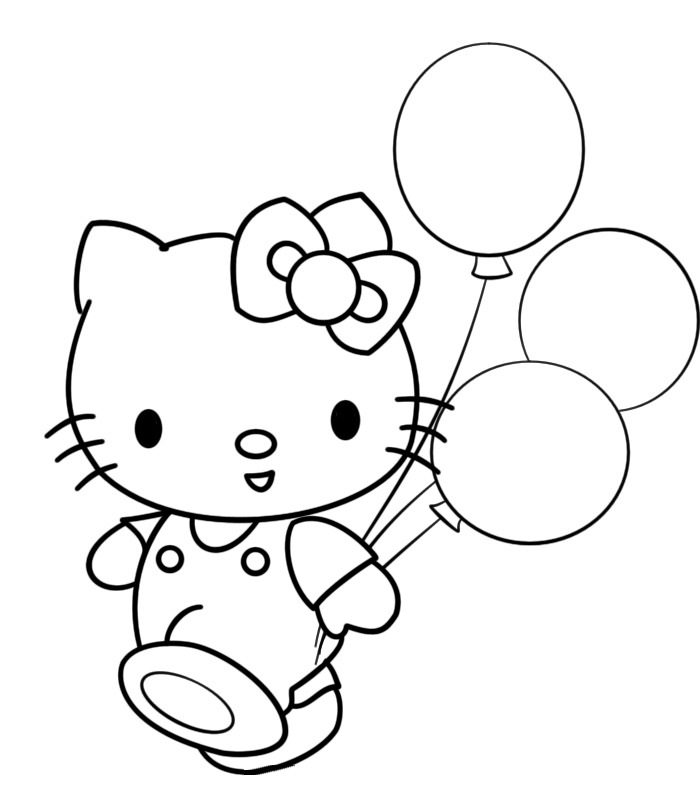 Хелло Кітті з кульками